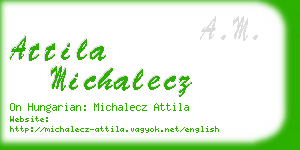 attila michalecz business card